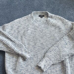 J crew Textured navyCrewneck Sweater